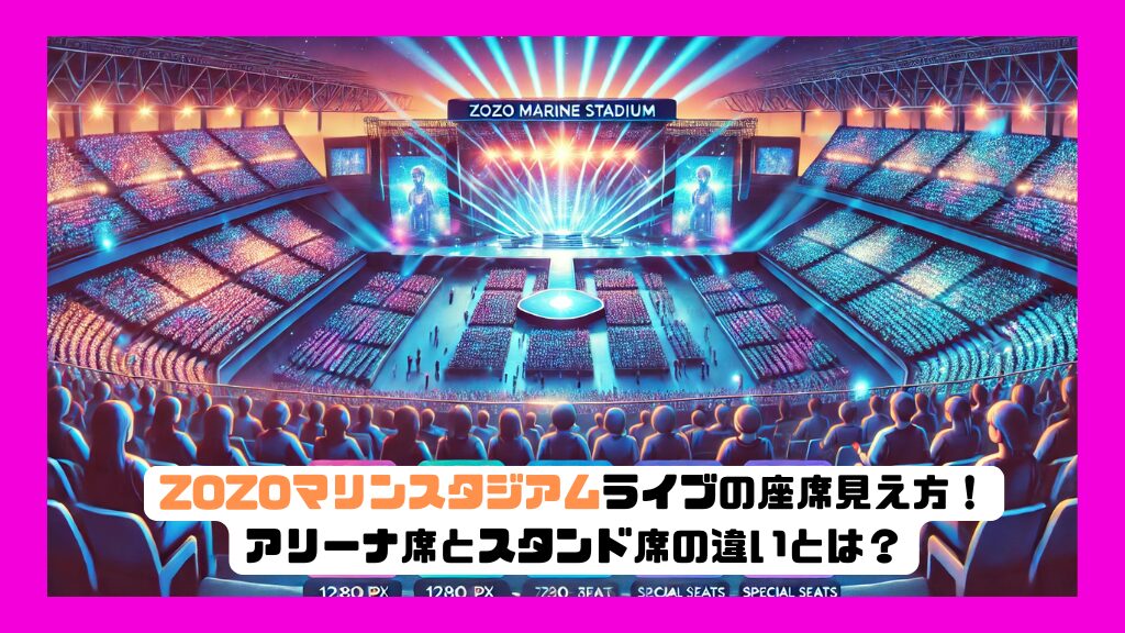 ZOZOマリンスタジアムライブの座席見え方！アリーナ席とスタンド席の違いとは？