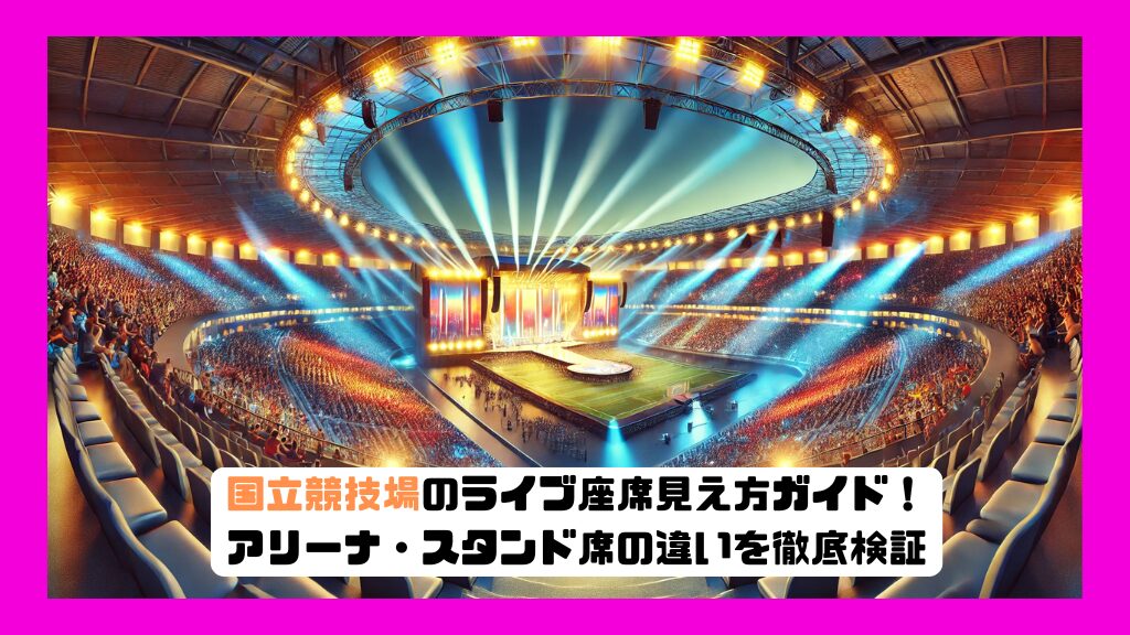 国立競技場のライブ座席見え方ガイド！アリーナ・スタンド席の違いを徹底検証