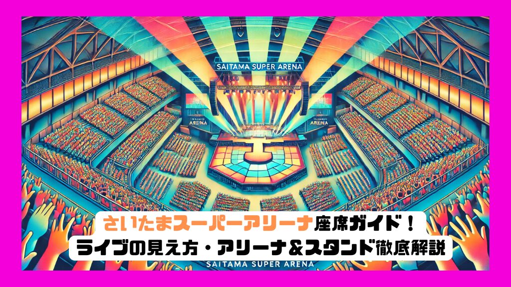 さいたまスーパーアリーナ座席ガイド！ライブの見え方・アリーナ＆スタンド徹底解説